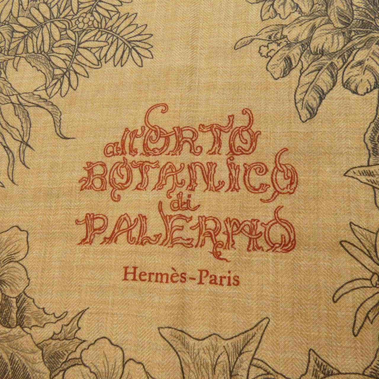 エルメス HERMES ALL' ORTO BOTANICO DI PALERMO H244121S カレジェアン140 ショール