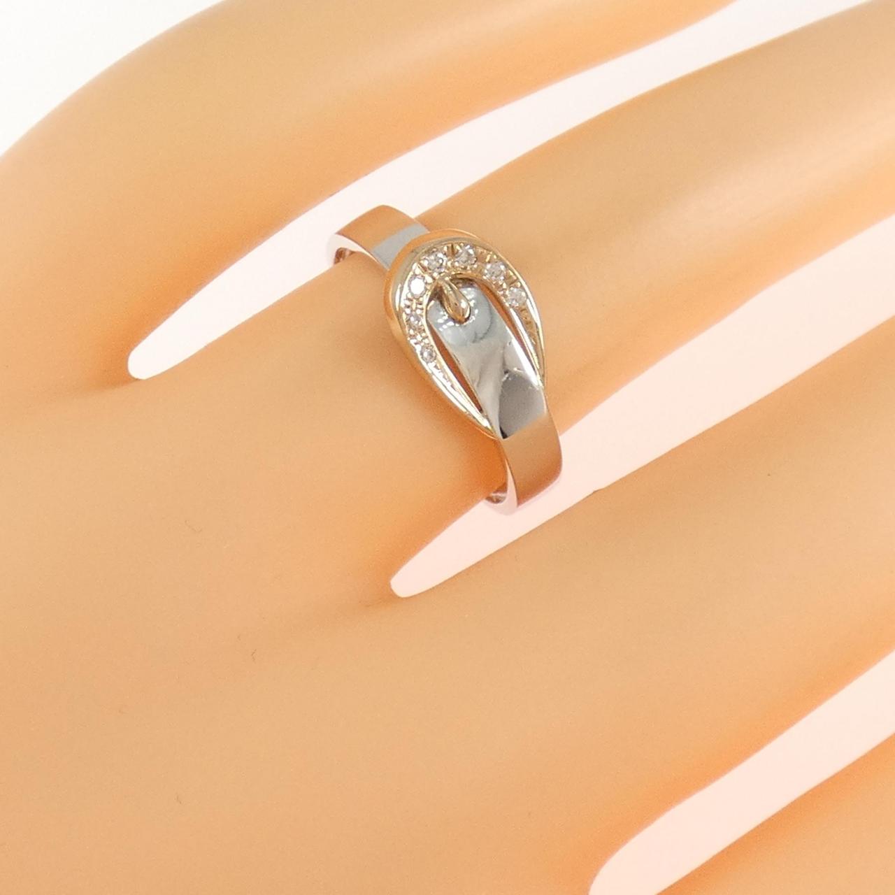 K18WG/K18PG belt Diamond ring 0.04CT