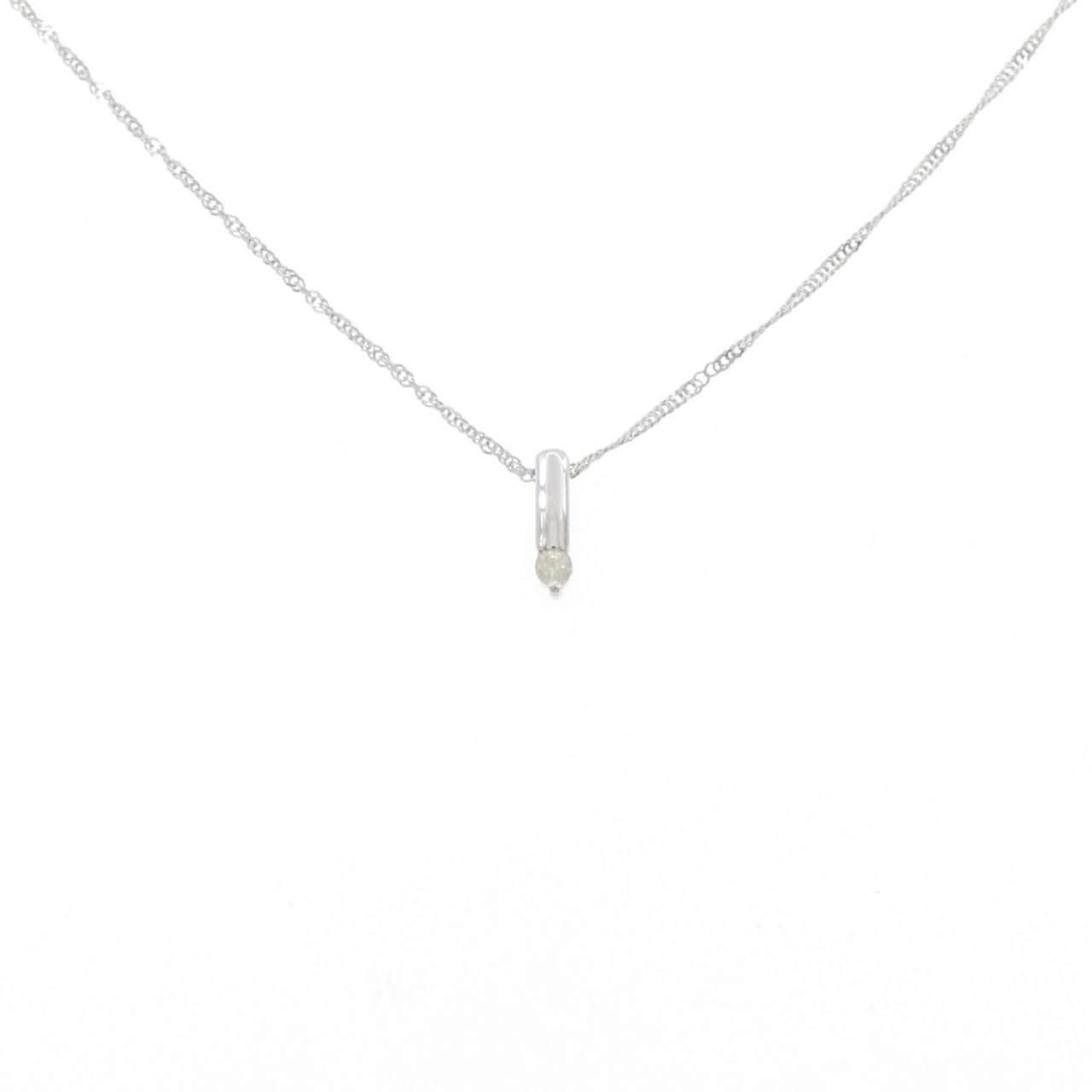 K18WG ダイヤモンド ネックレス 0.03CT