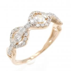 K18PG ダイヤモンド リング 0.57CT