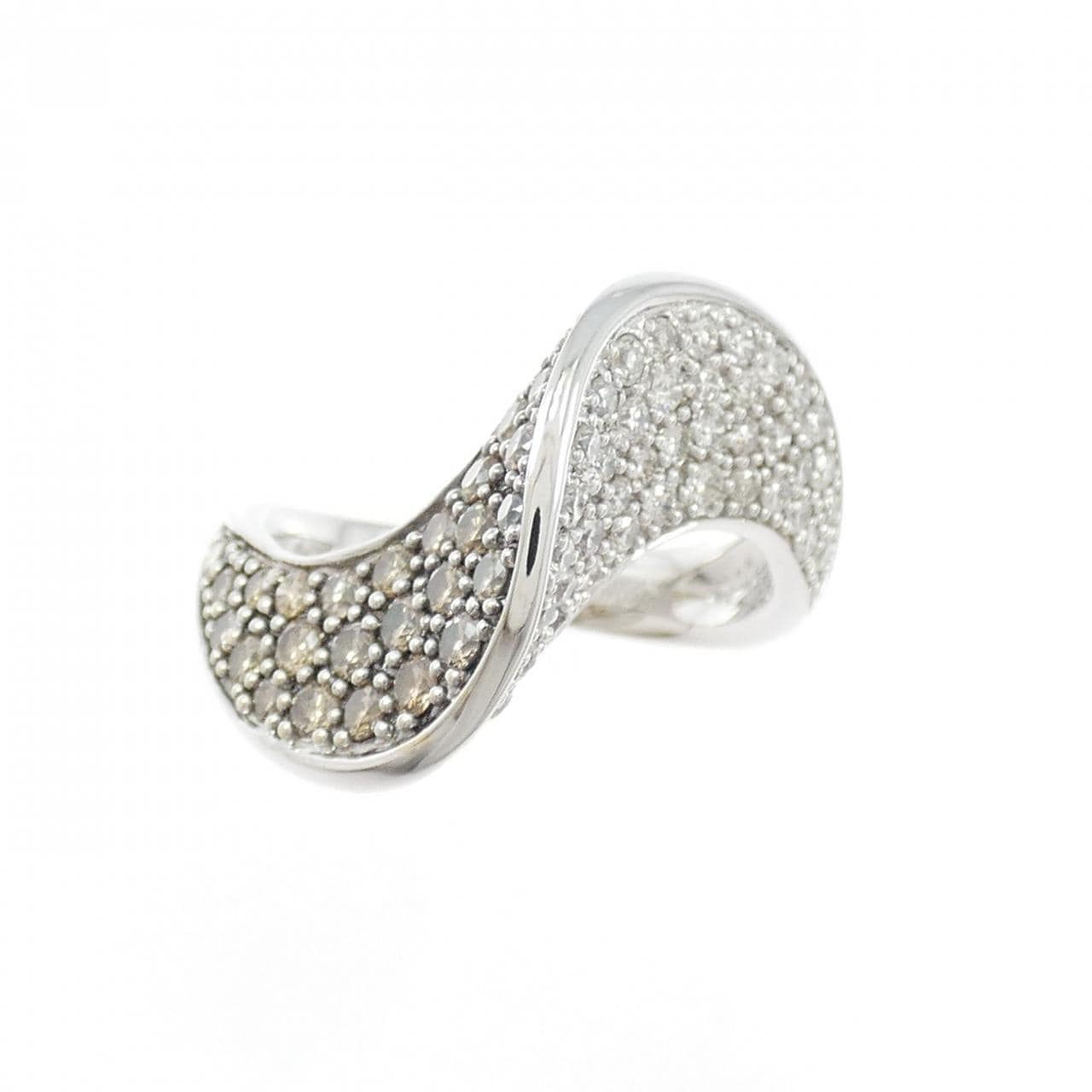 K18WG/K18BG ダイヤモンド リング 0.53CT