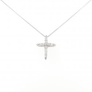 PT850 クロス ダイヤモンド ネックレス 0.40CT