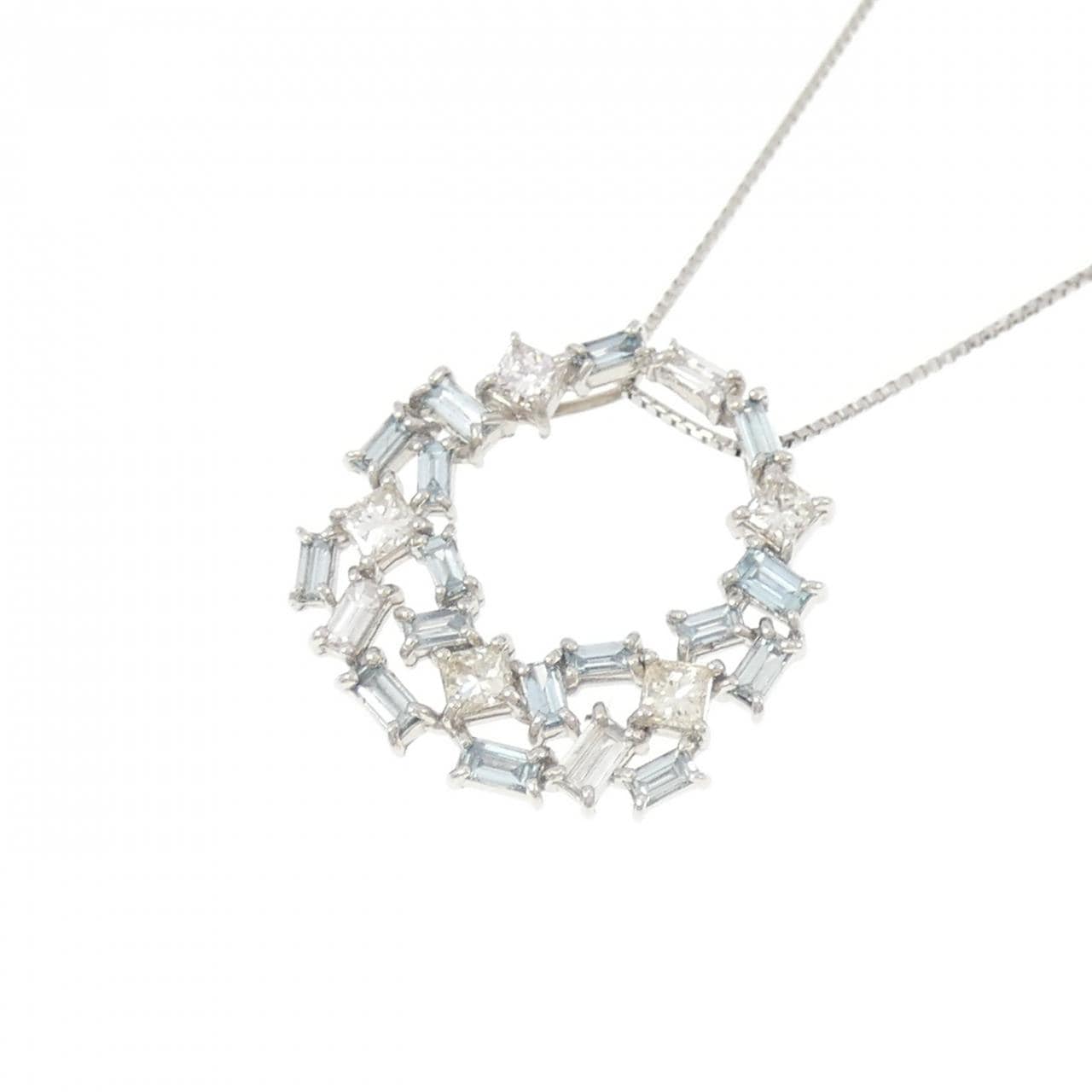 PT900/PT850 ダイヤモンド ネックレス 0.45CT