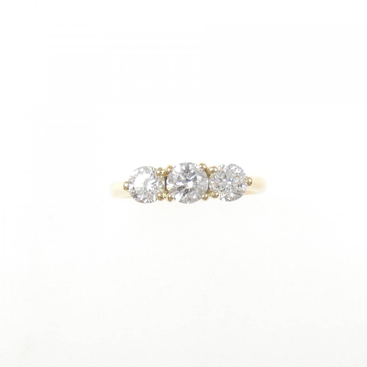 K18YG ダイヤモンド リング 1.015CT