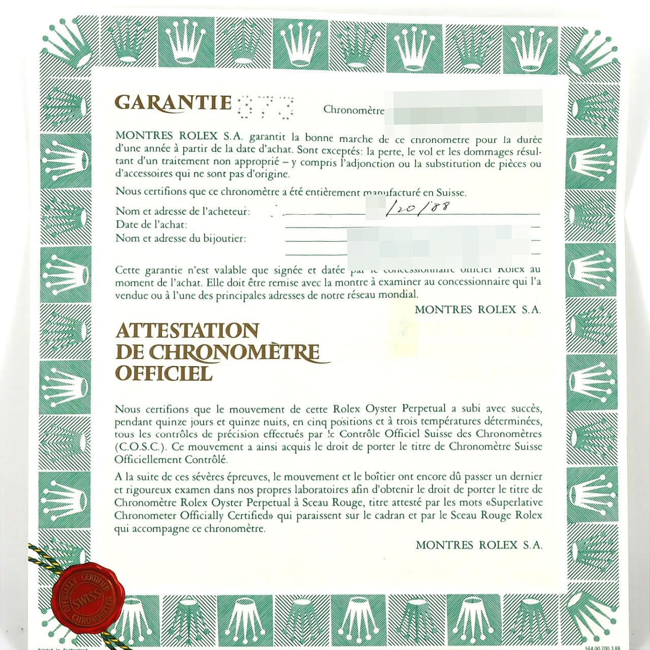 ロレックス サブマリーナーデイト 168000 SS 自動巻 R番