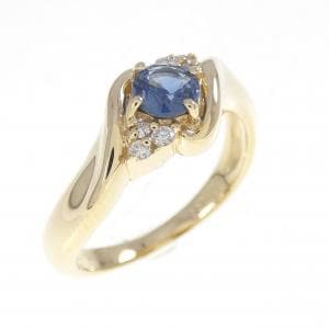 K18YG サファイヤ リング 0.23CT
