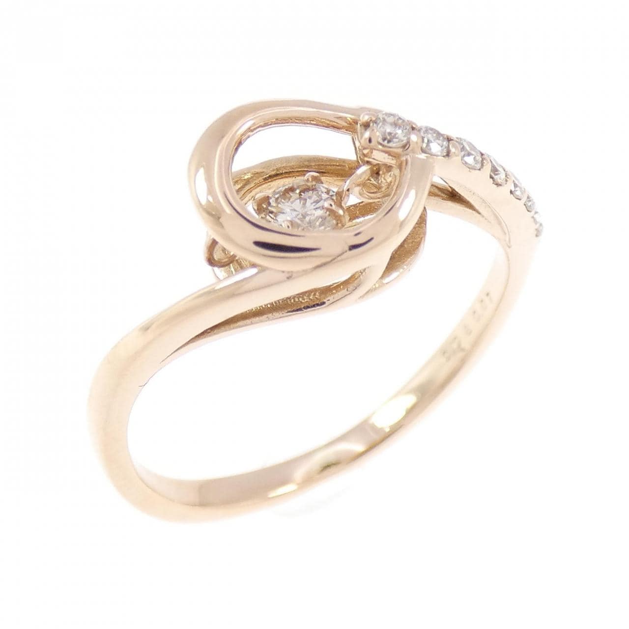 K18PG ダイヤモンド リング 0.08CT