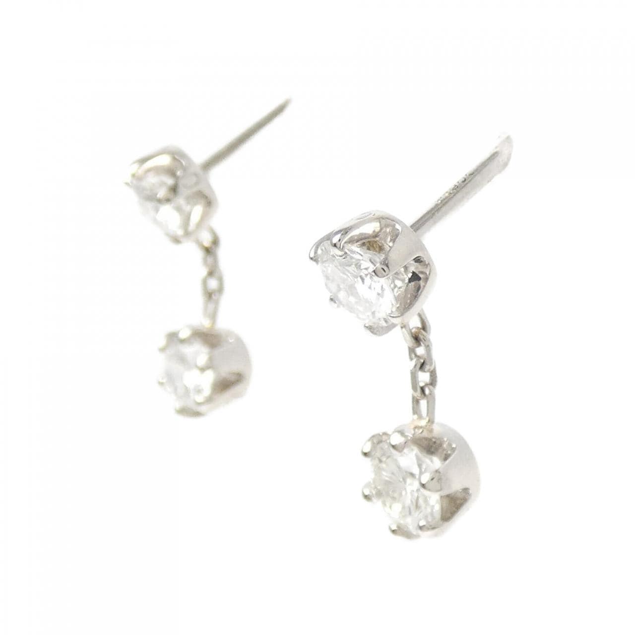 PT900 ダイヤモンド ピアス 0.77CT
