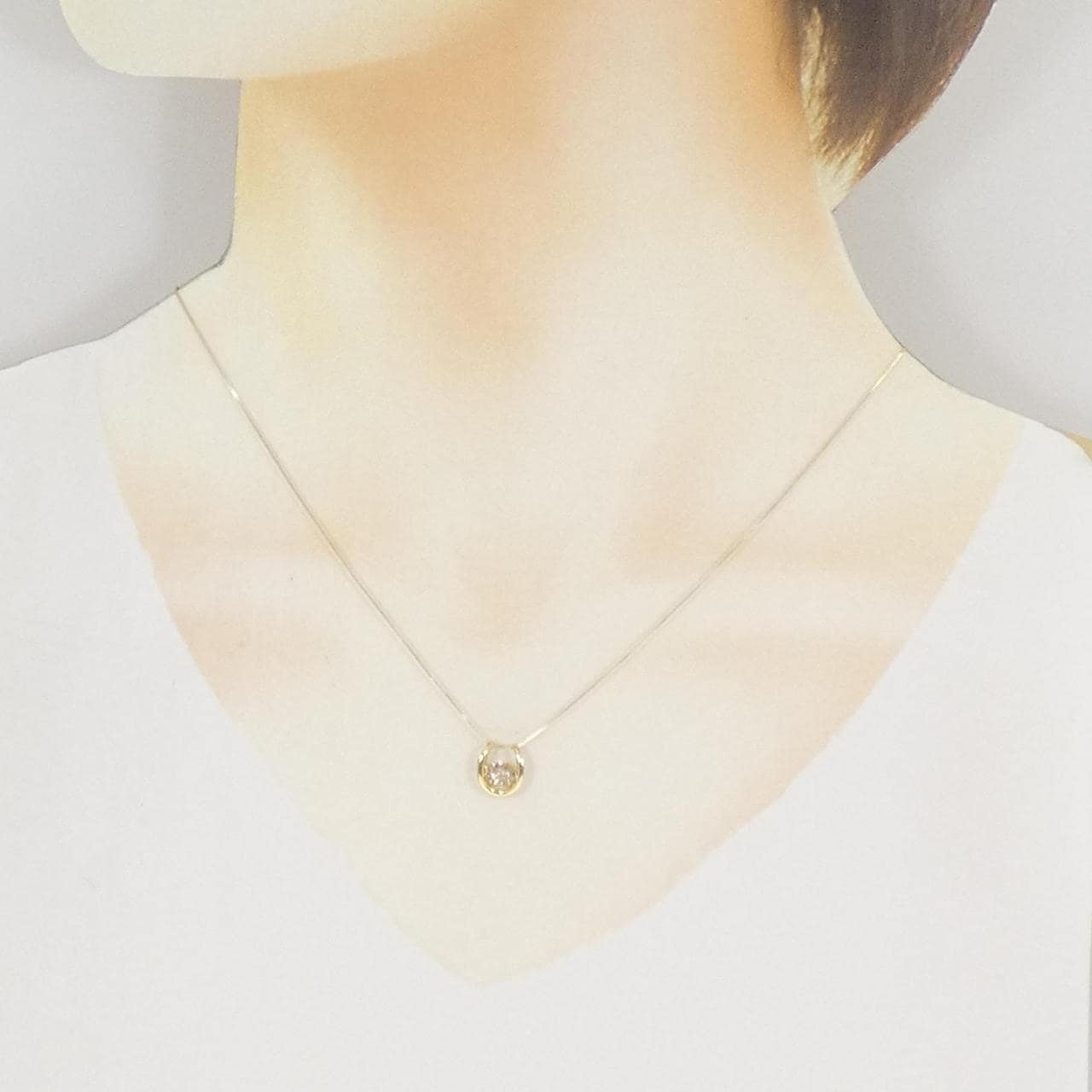 K18YG ダイヤモンド ネックレス 0.30CT