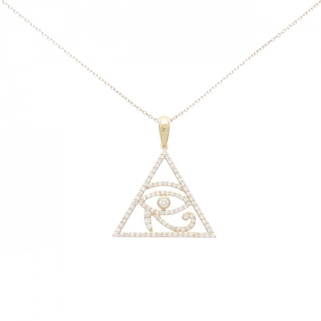 K18YG ダイヤモンド ネックレス 0.75CT