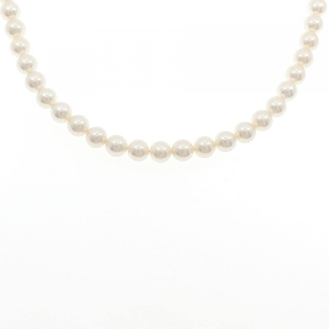 シルバークラスプ アコヤパール ネックレス 6.5-7mm
