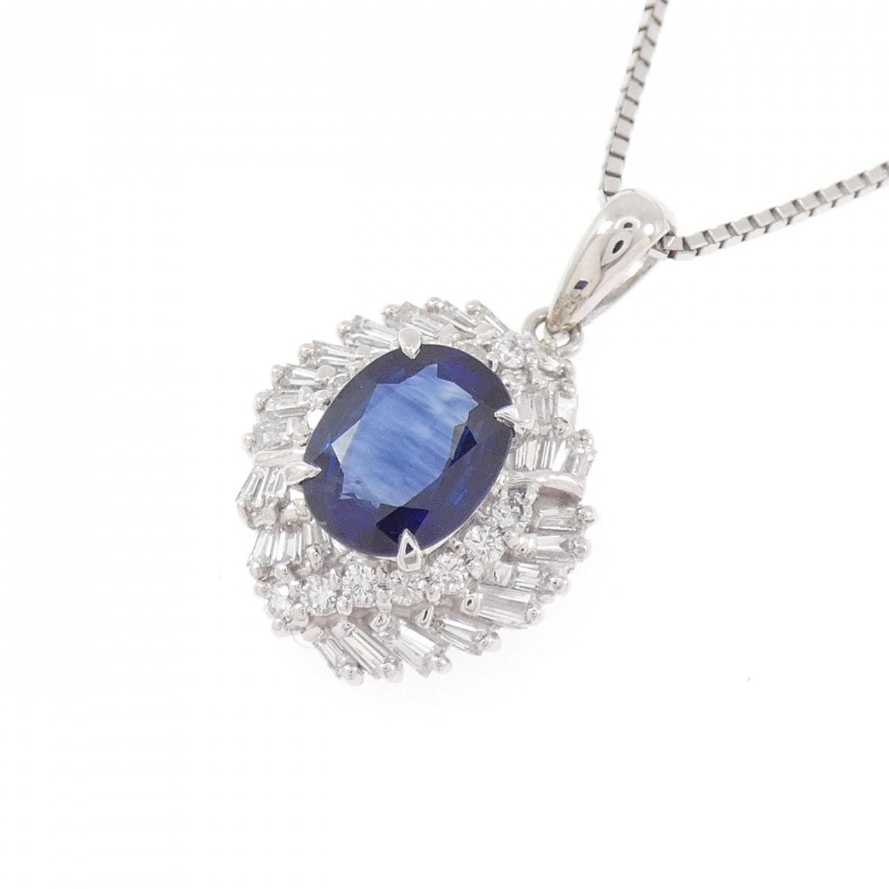 PT900/PT850 サファイヤ ネックレス 2.18CT