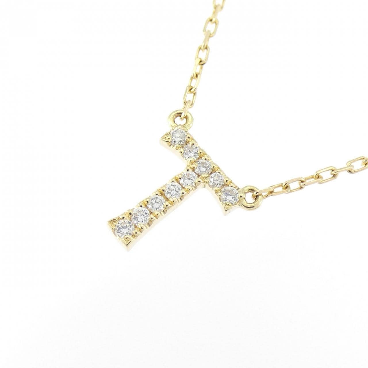 アーカー イニシャル ネックレス 0.04CT