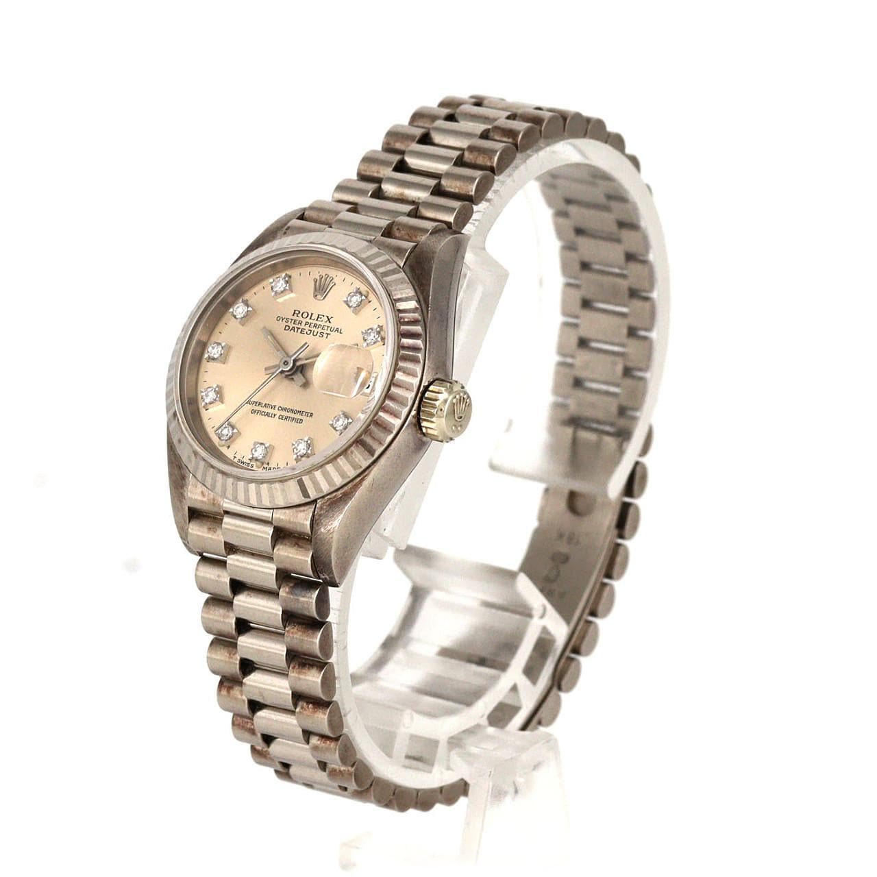 【ノーメンテナンス還元価格】ロレックス デイトジャスト 69179G. WG 自動巻 L番