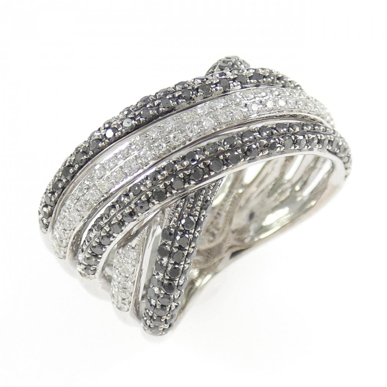 K18WG/K18BG ダイヤモンド リング 1.10CT