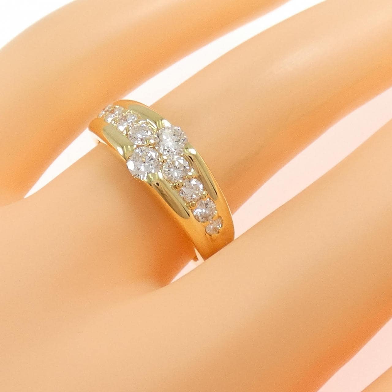 K18YG ダイヤモンド リング 0.71CT