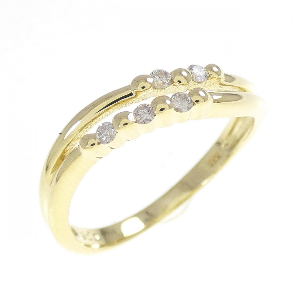 K18YG ダイヤモンド リング 0.08CT