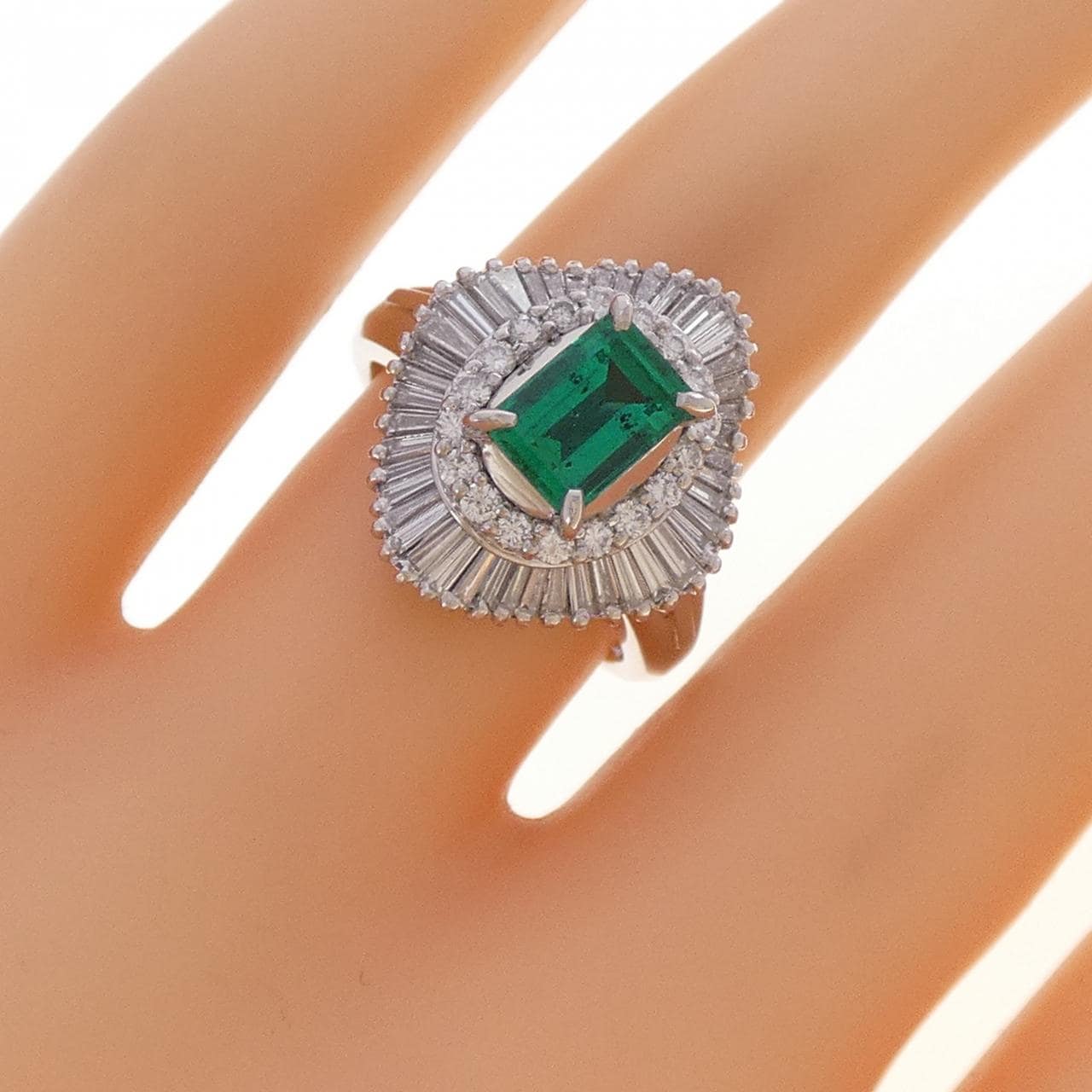 PT900 エメラルド リング 1.02CT コロンビア産