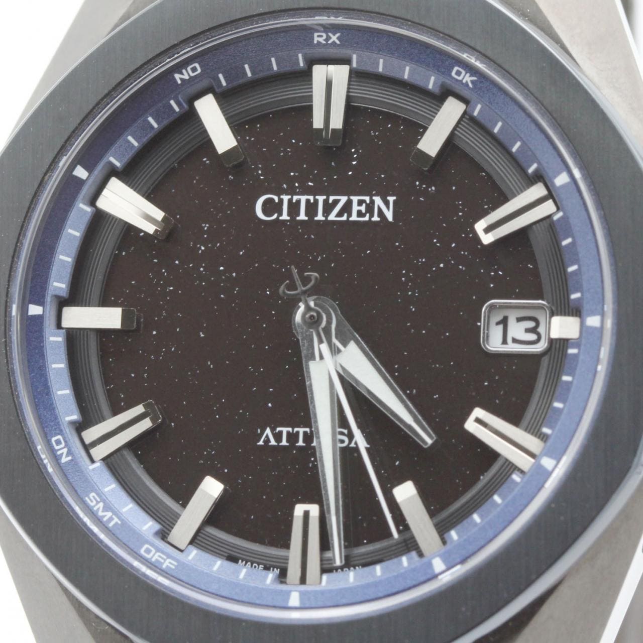 シチズン アテッサ 電波時計 H128-00CWT03/CB3046-76E TI ソーラークォーツ