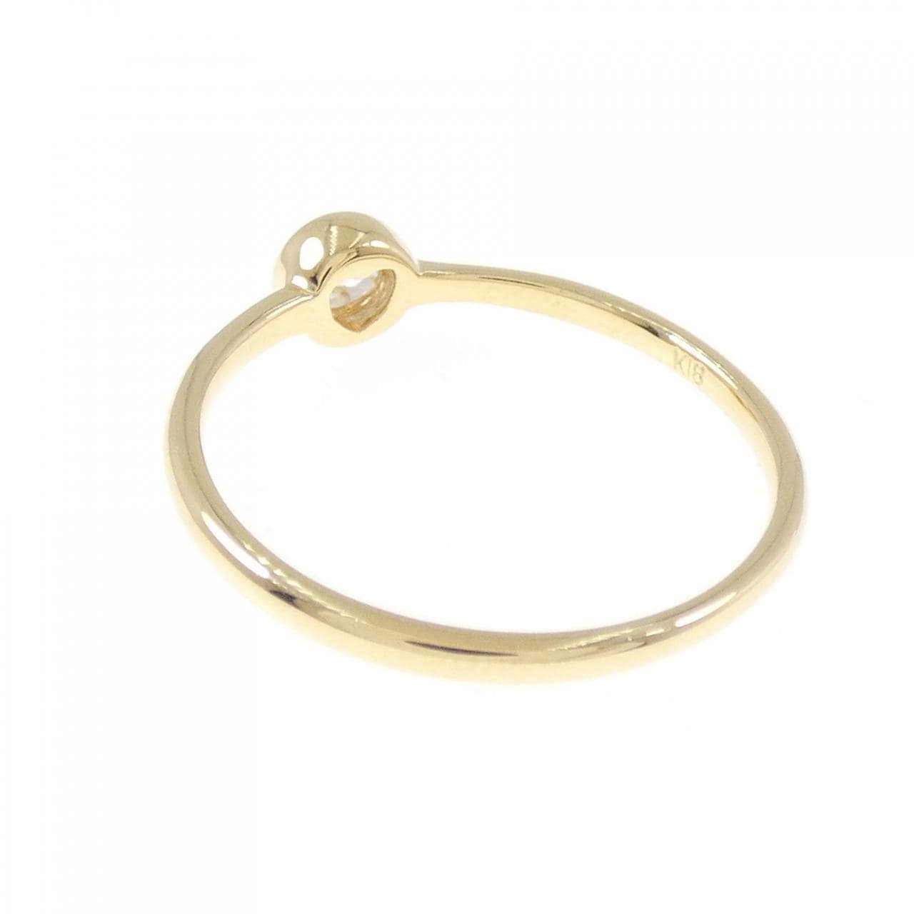 K18YG ダイヤモンド リング 0.12CT
