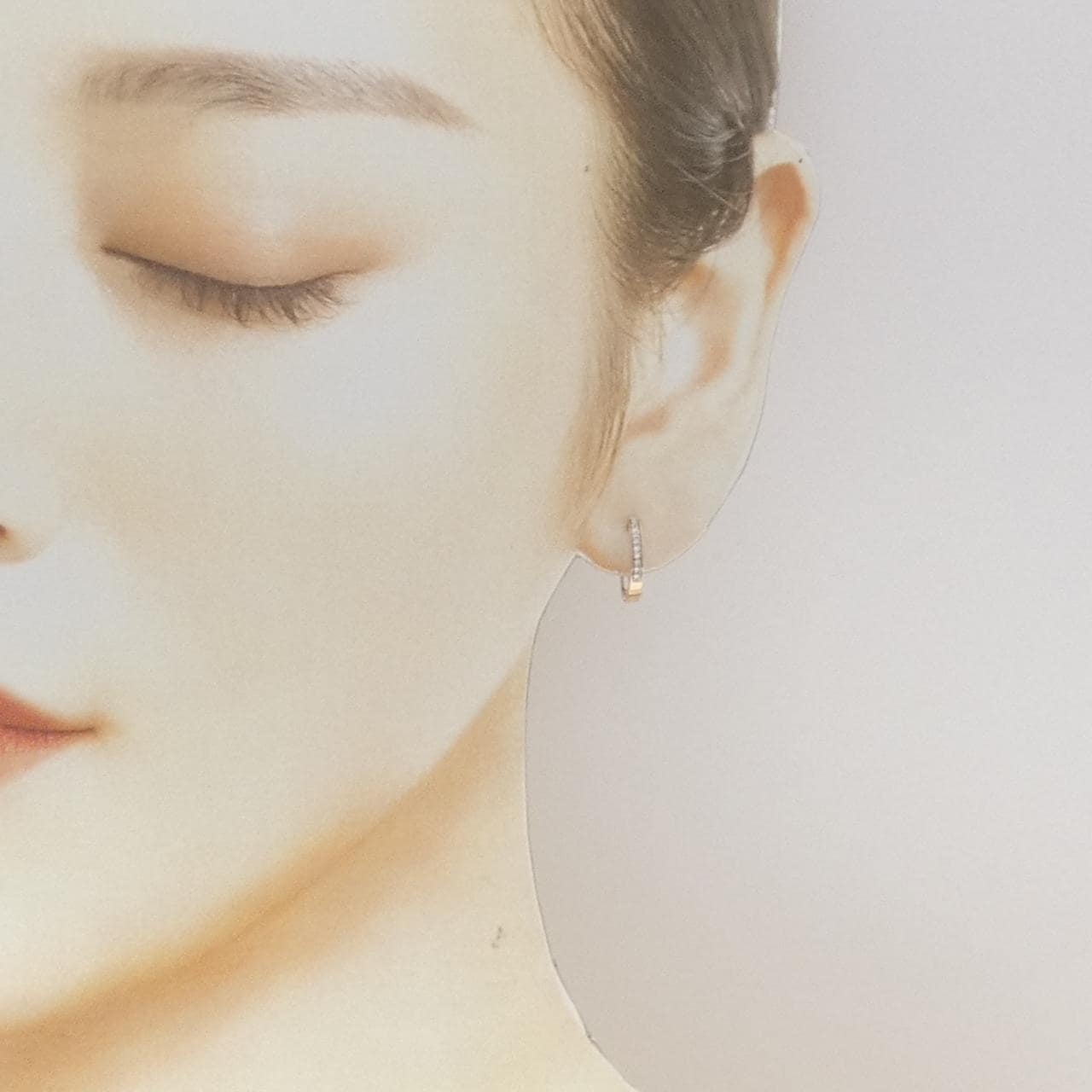 585PG/585WG ダイヤモンド ピアス