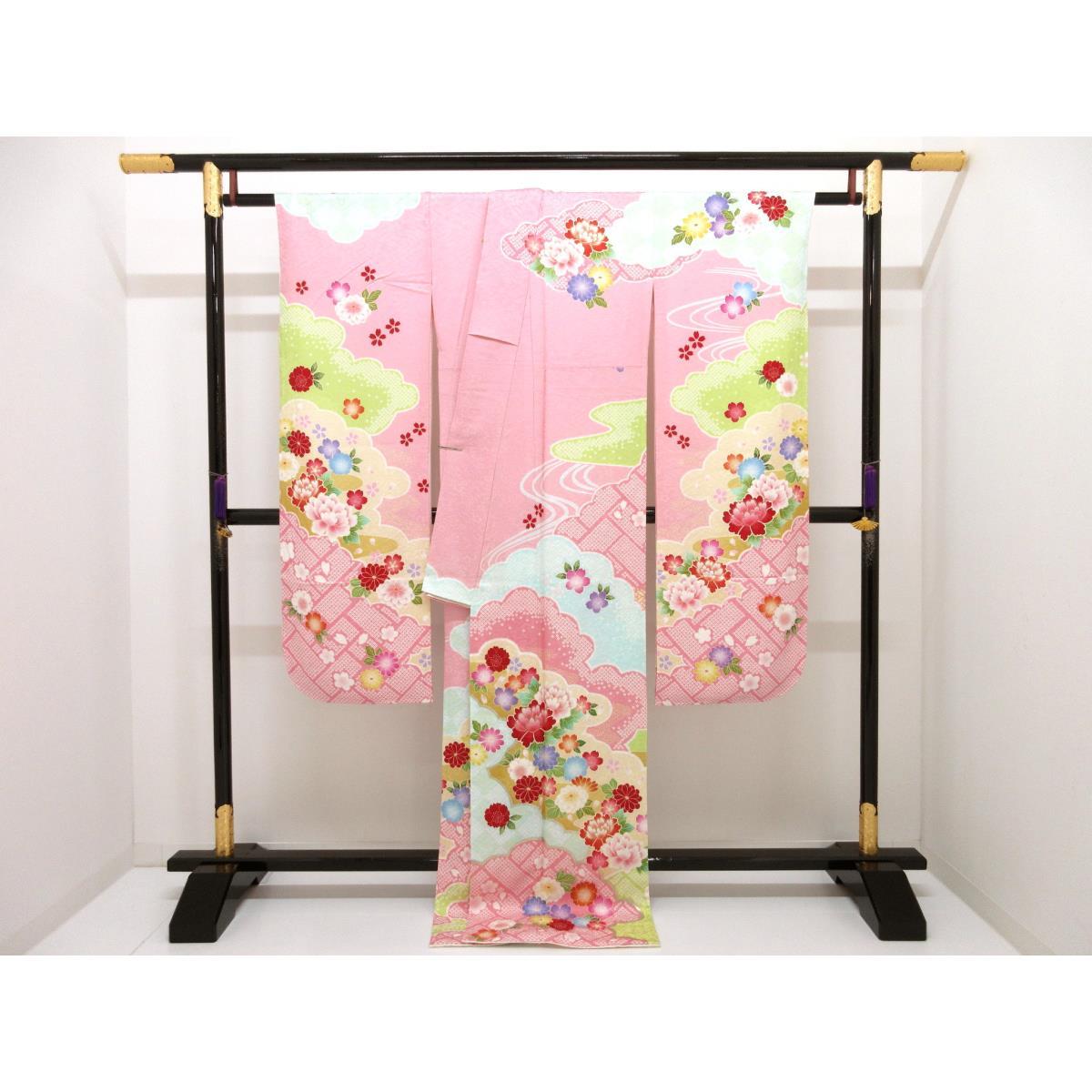 【未使用品】振袖　友禅金彩加工
