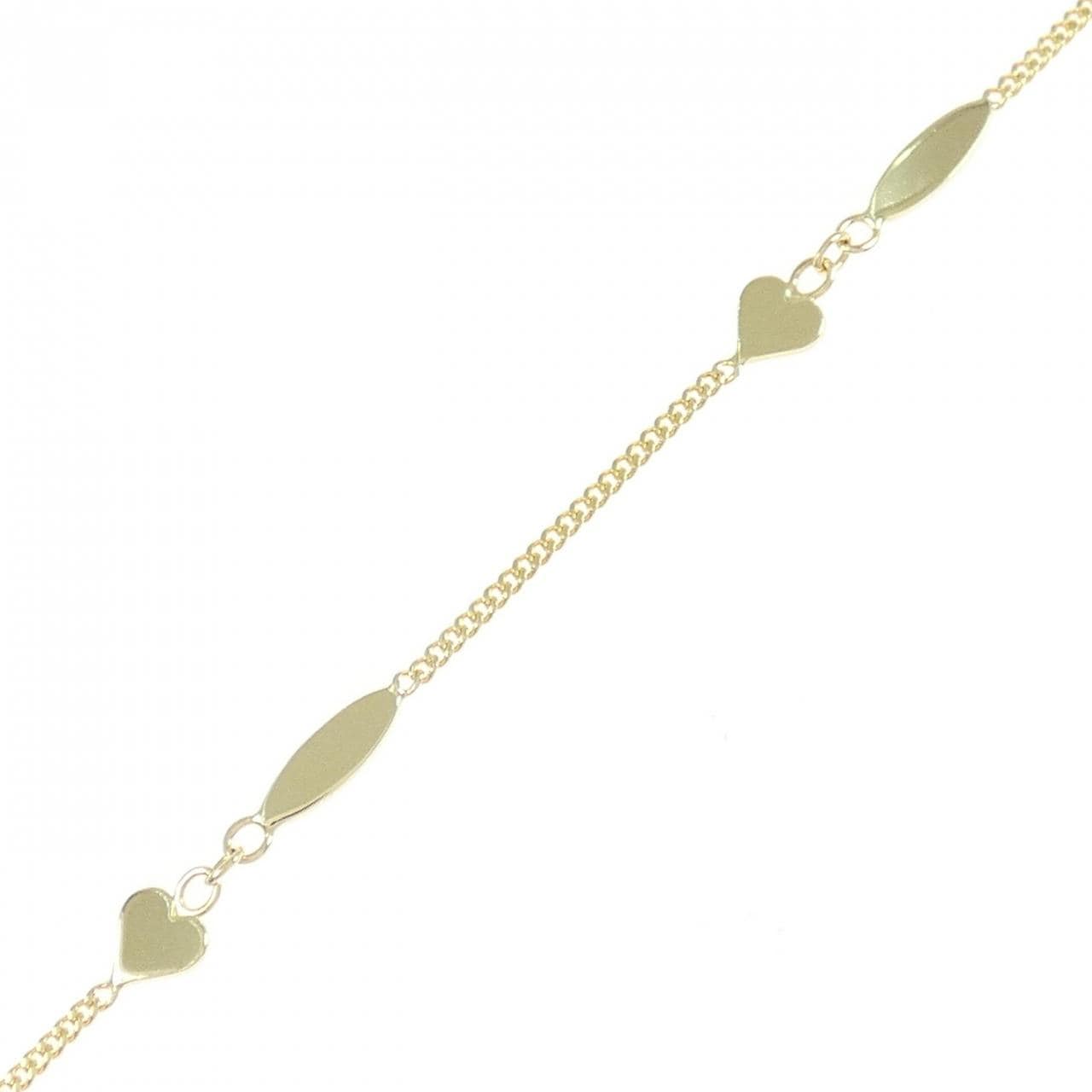 K18YG heart bracelet