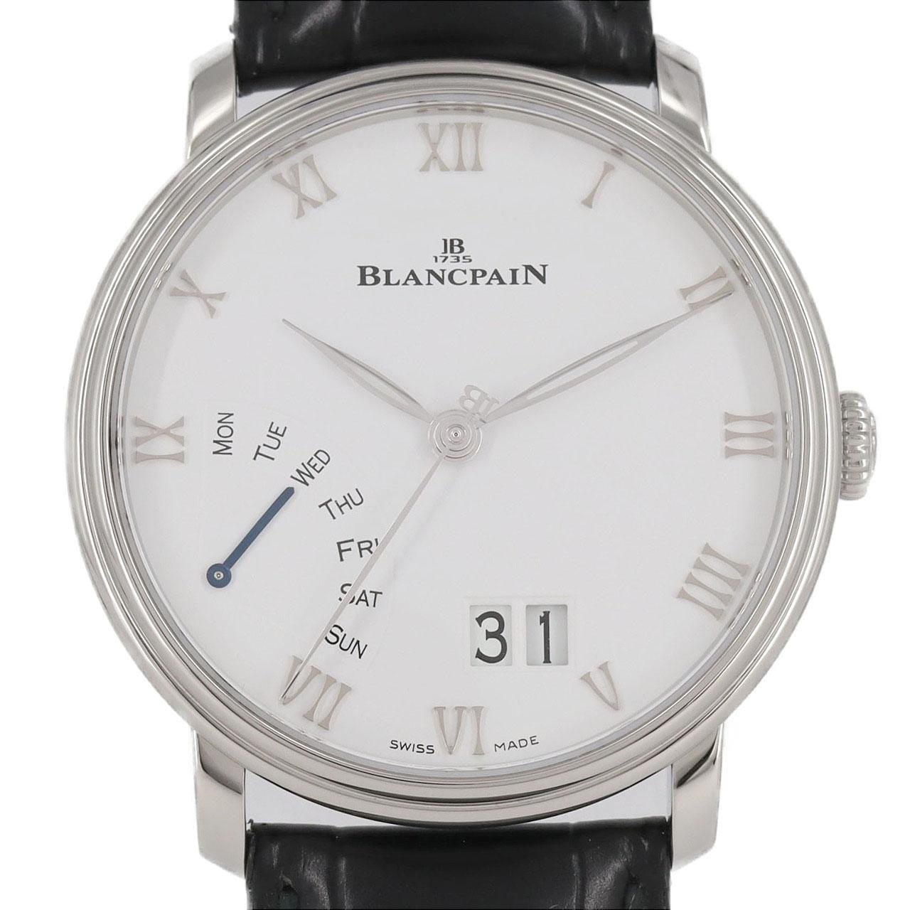 [未使用品] Blancpain Villere Large Date Retrograde 6668-1127-55B SS自動上弦