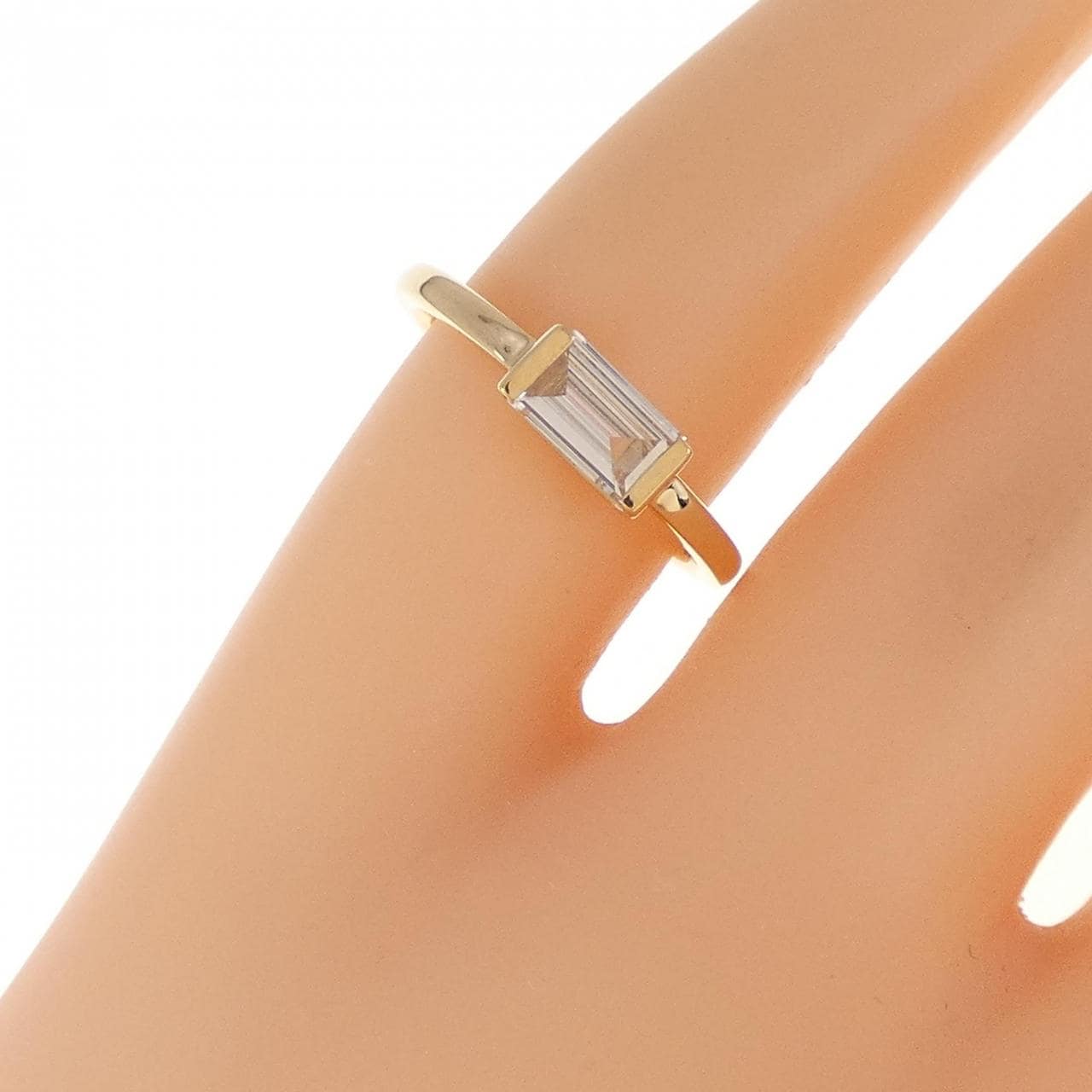 【新品】K18YG ダイヤモンド リング 0.28CT