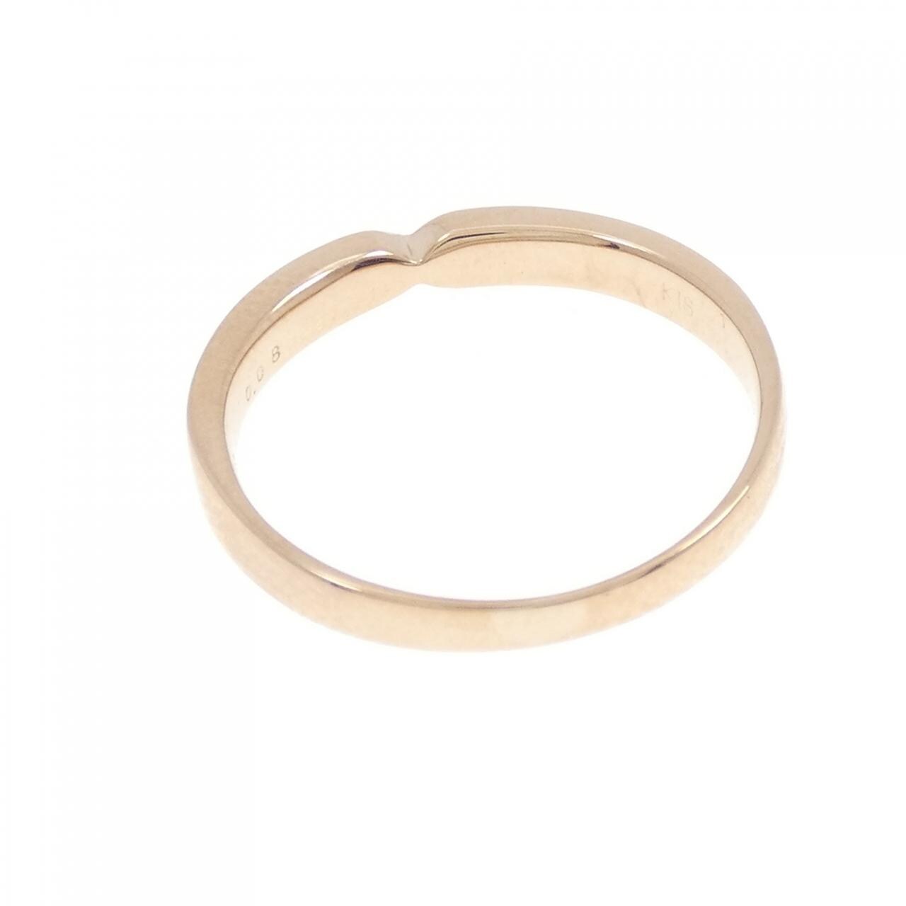 K18PG ダイヤモンド リング 0.08CT