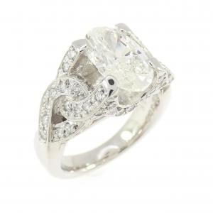 PT900 ダイヤモンド リング 2.044CT I I1 オーバルカット