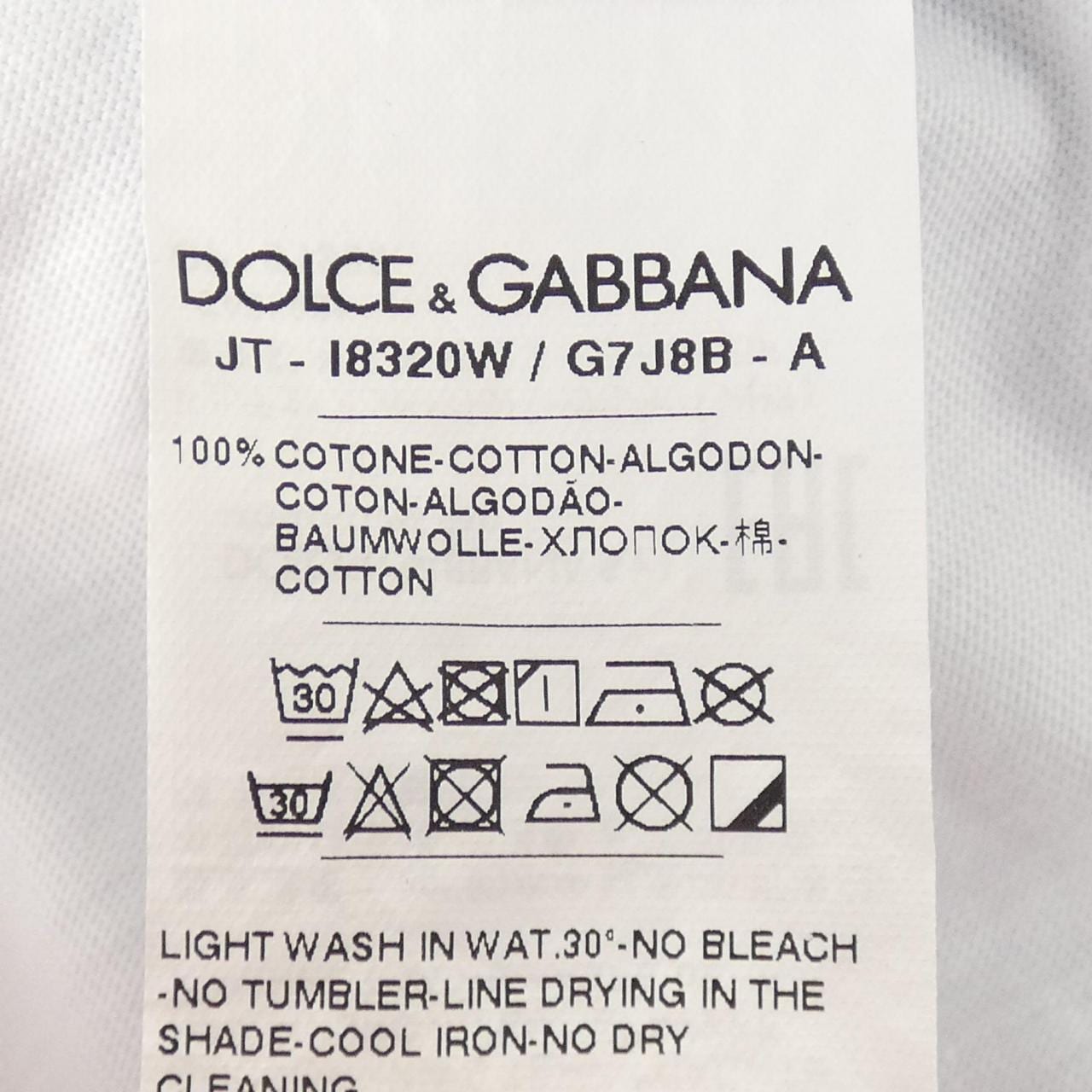 ドルチェアンドガッバーナ DOLCE&GABBANA 18320W/G7J8B Tシャツ