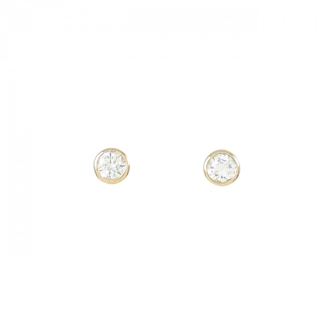 K18YG ダイヤモンド ピアス 0.10CT