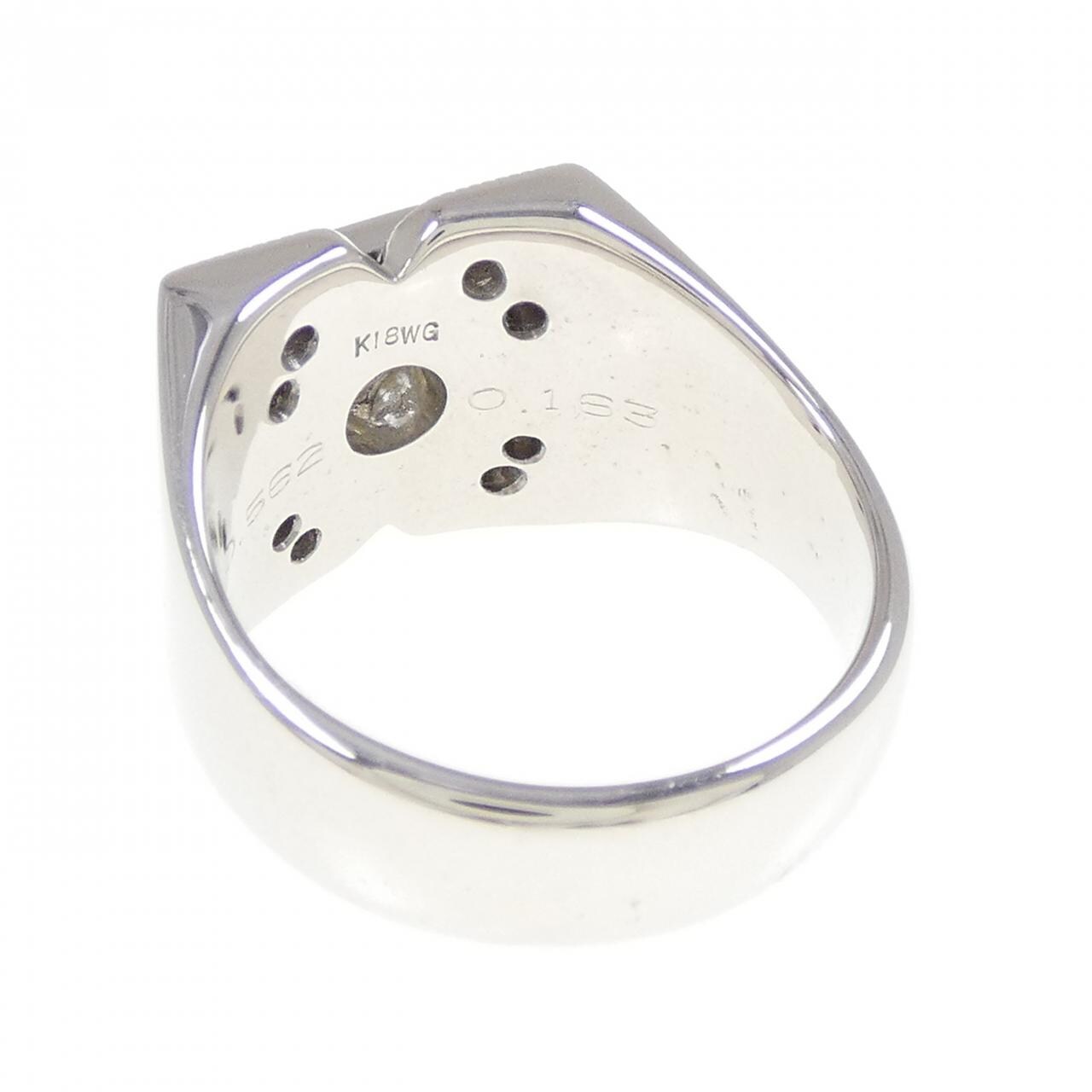 K18WG ダイヤモンド リング 0.562CT