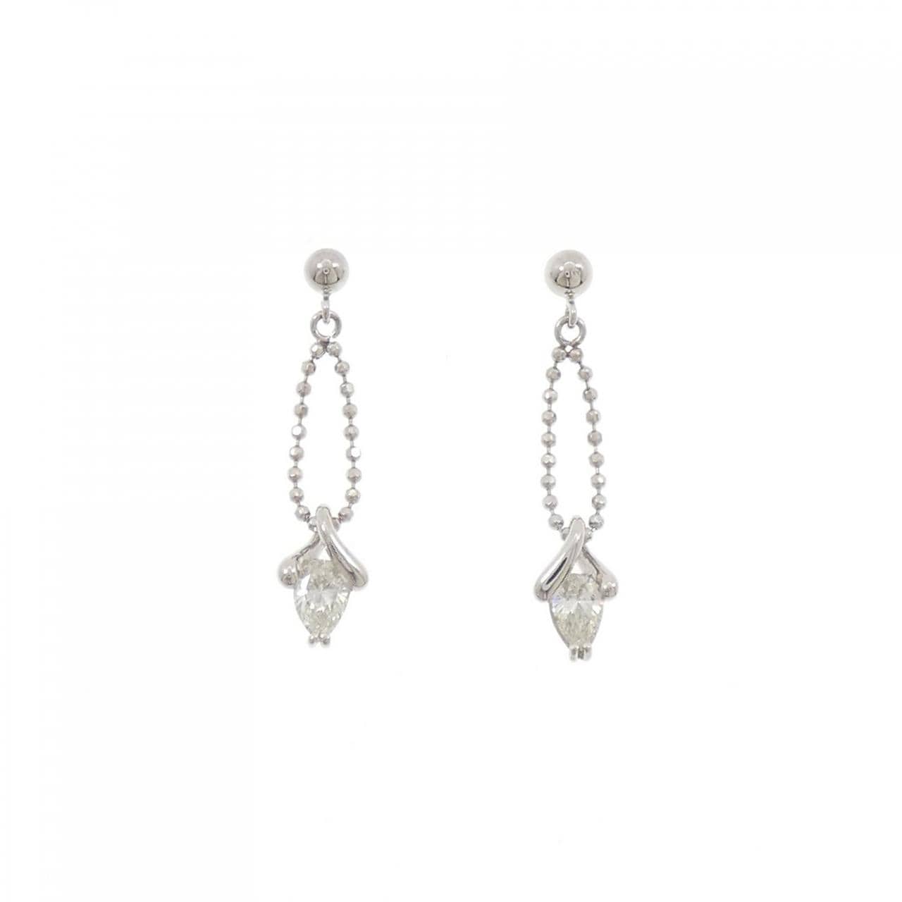 PT900 ダイヤモンド ピアス 0.44CT