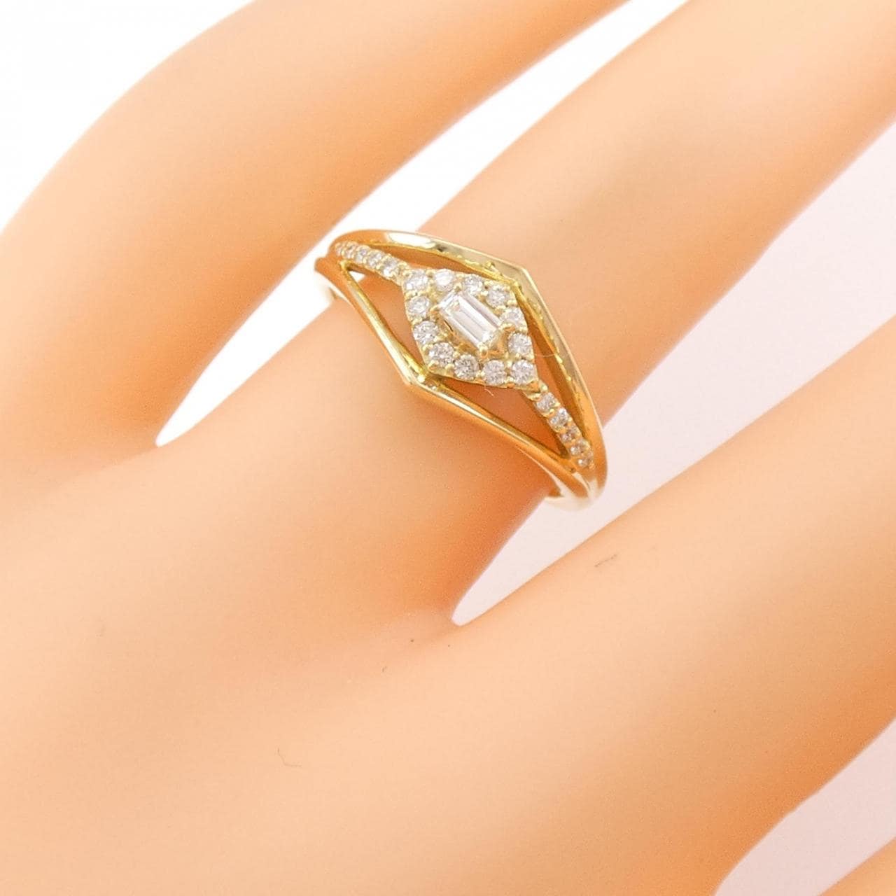 【新品】K18YG ダイヤモンド リング 0.20CT
