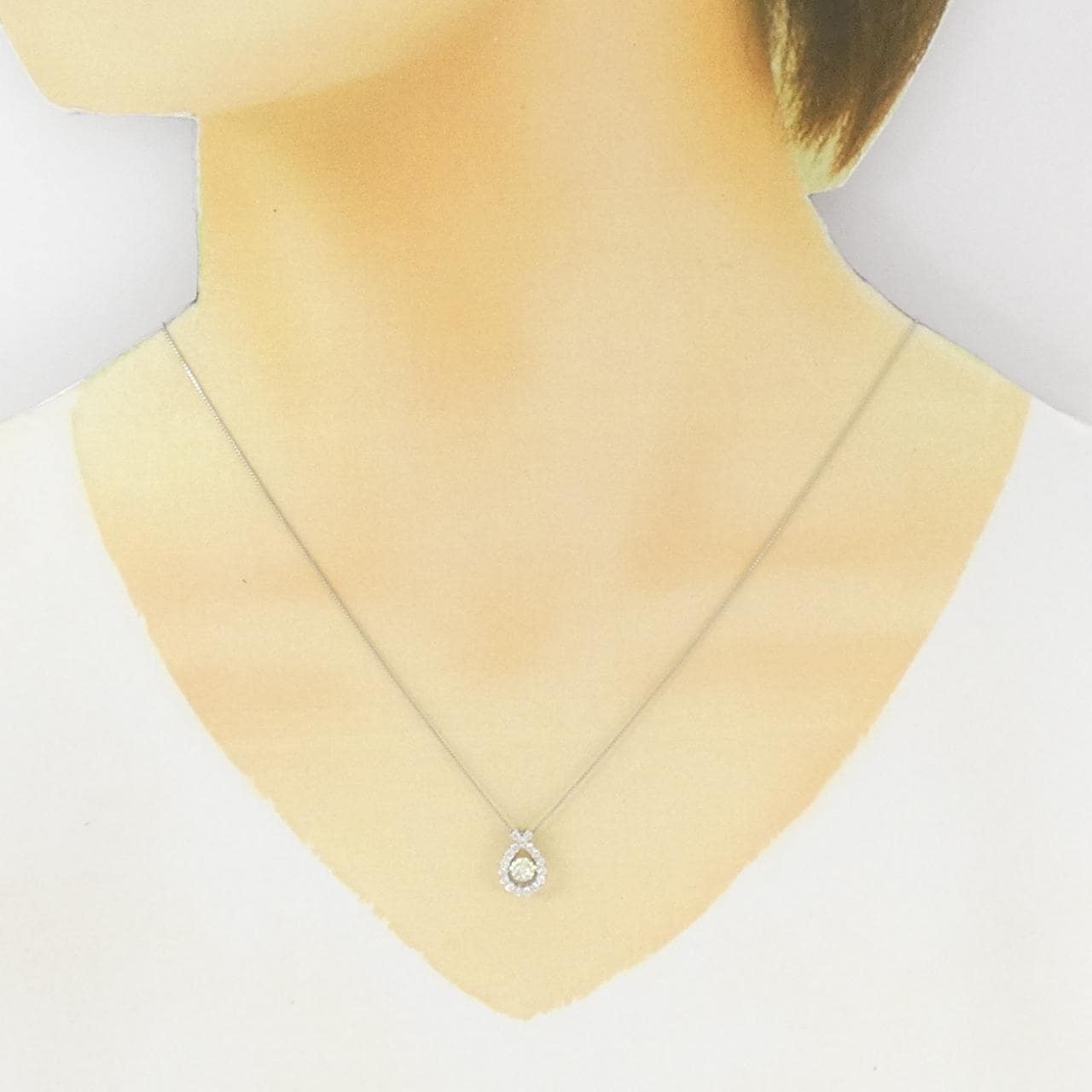 PT900/PT850 Diamond Necklace 0.261CT
