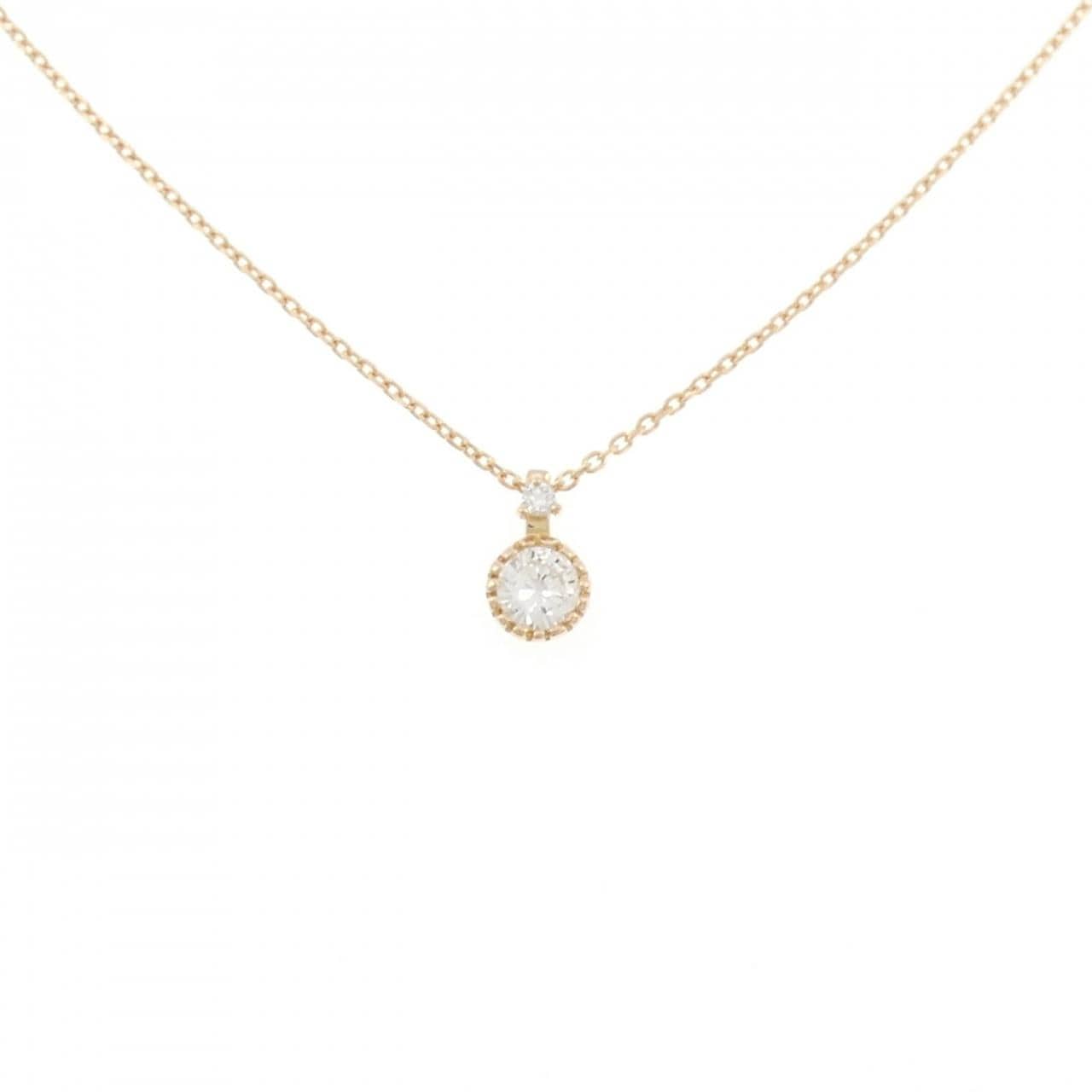 K18PG ダイヤモンド ネックレス 0.205CT