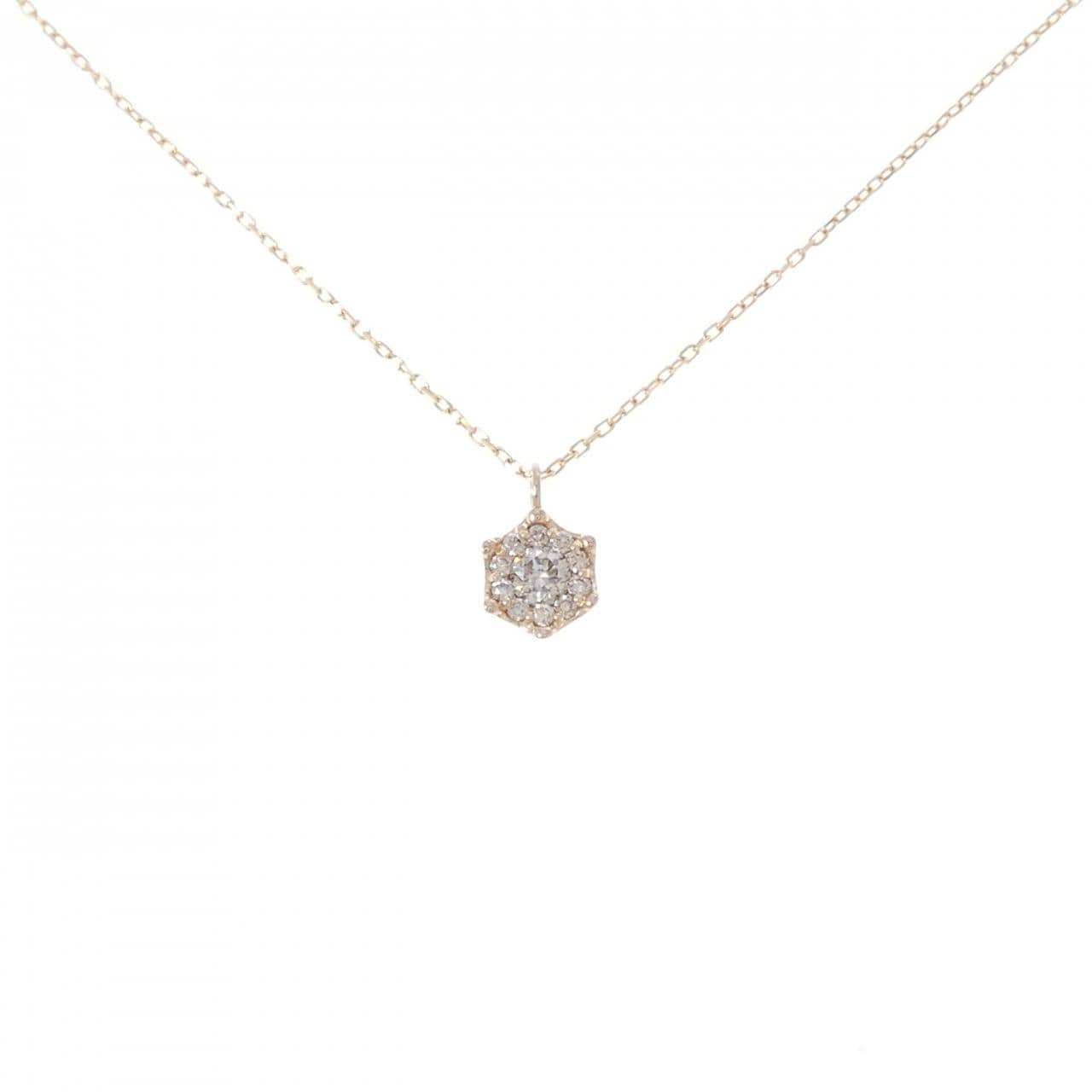 K18PG ダイヤモンド ネックレス 0.31CT