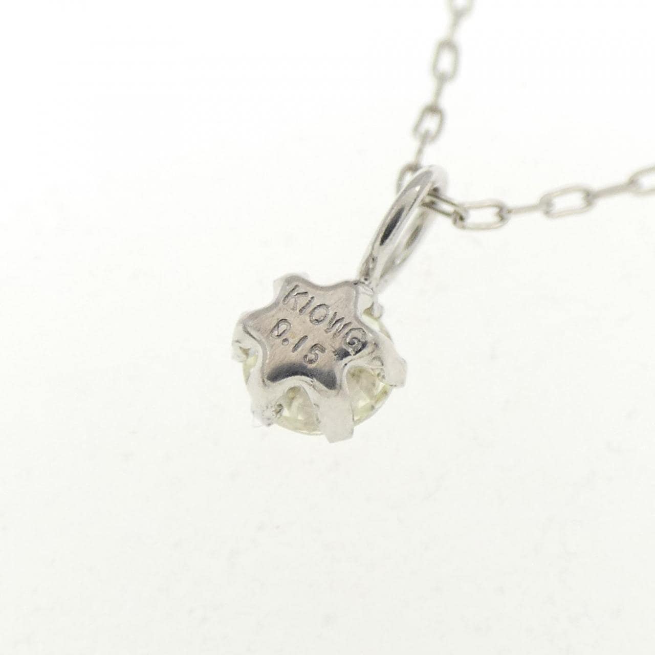 K10WG ダイヤモンド ネックレス 0.15CT