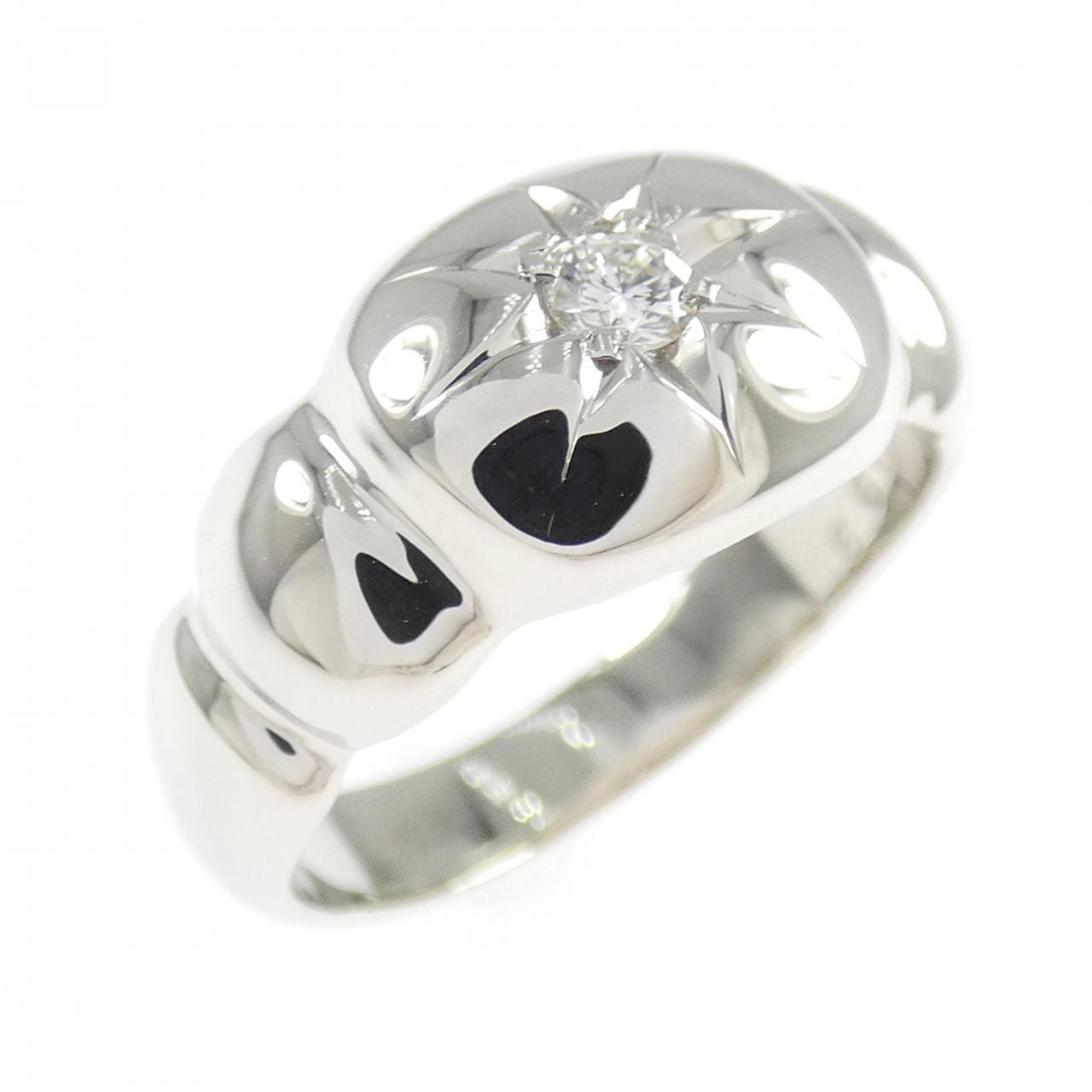 PT900钻石戒指0.09克拉