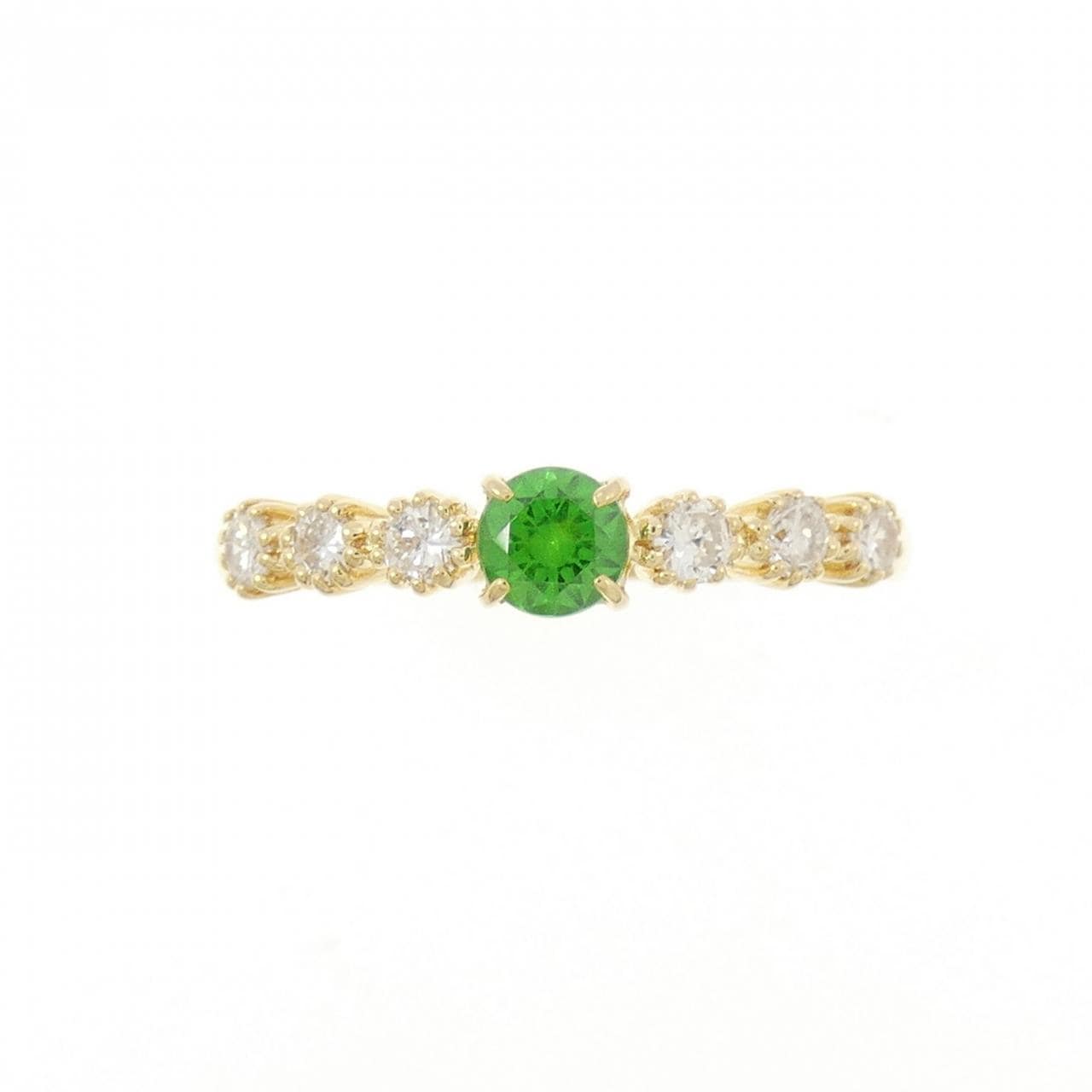 K18YG デマントイドガーネット リング 0.25CT