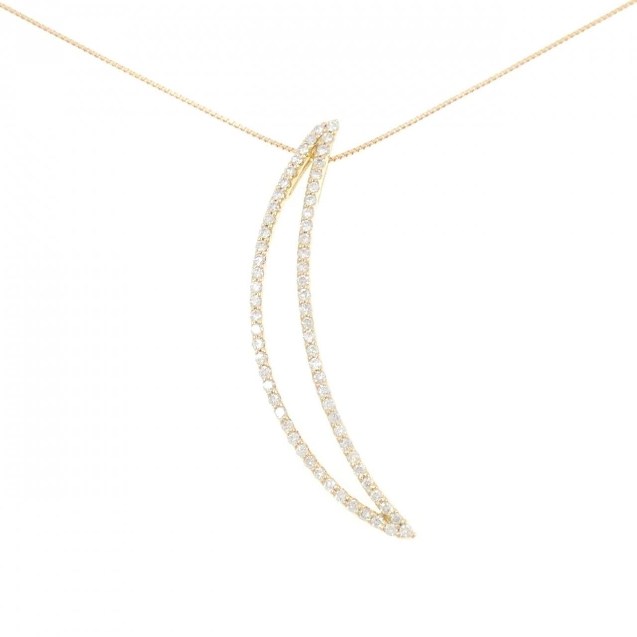 K18YG ダイヤモンド ネックレス 0.80CT