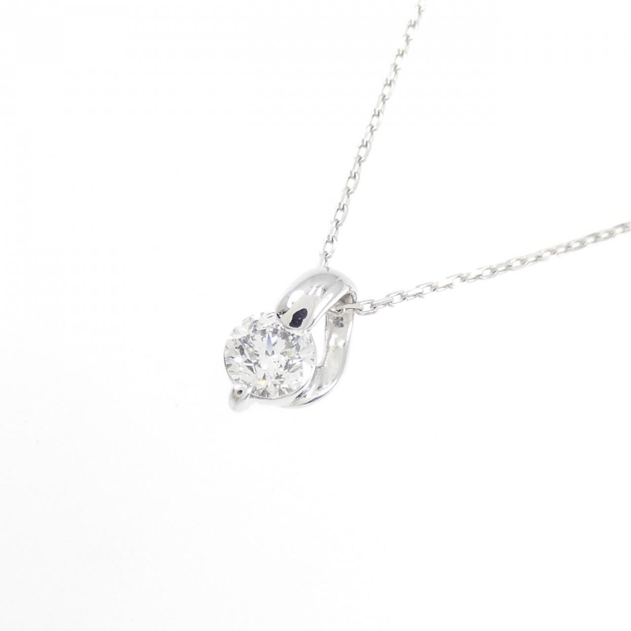 【新品】K18WG ダイヤモンド ネックレス 0.182CT