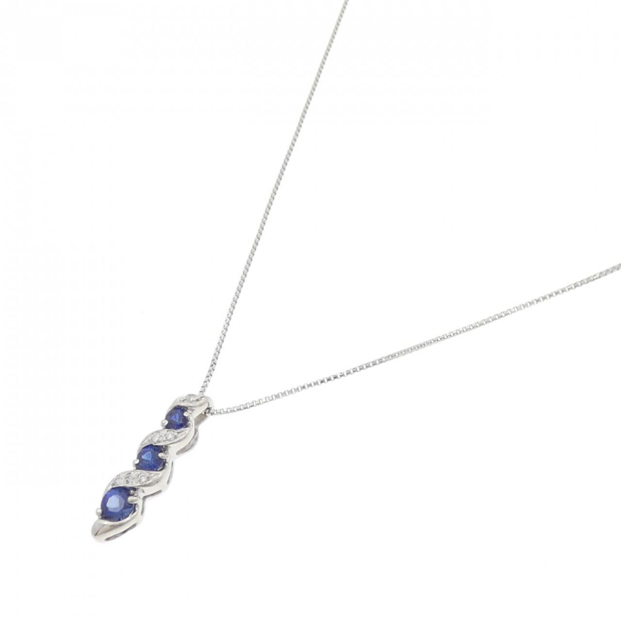 PT900/PT850 サファイヤ ネックレス 0.31CT