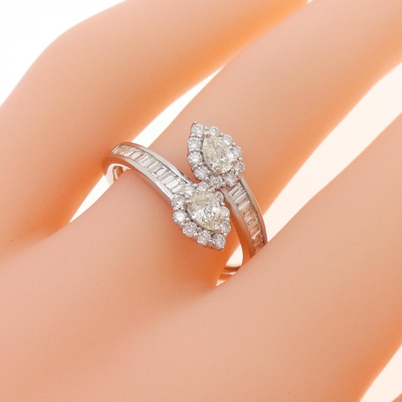 【新品】PT900 ダイヤモンド リング 0.80CT