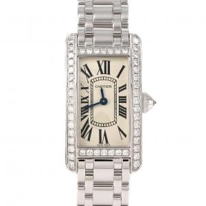 カルティエ タンクアメリカンSM WG/クロスD WB7073L1 WG クォーツ