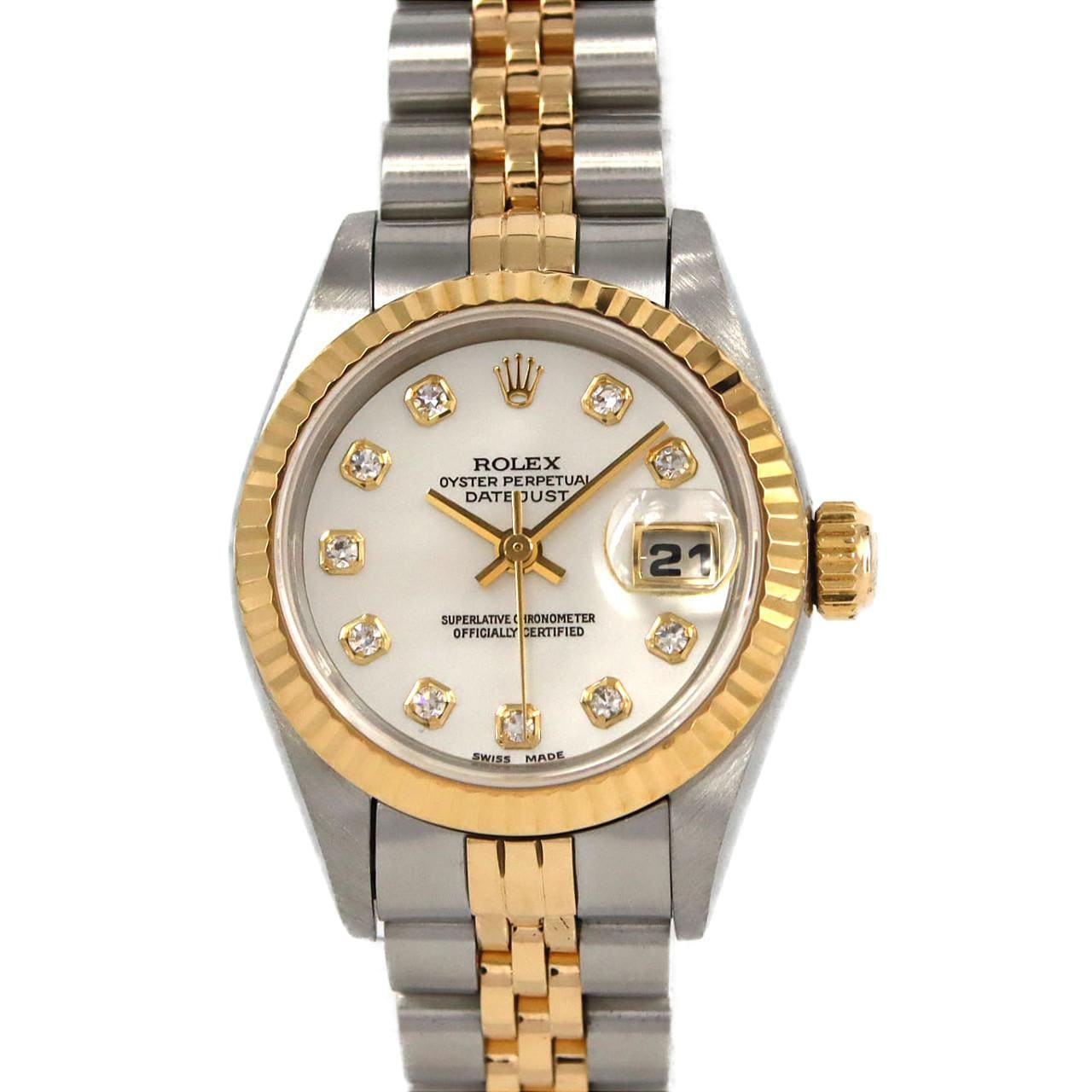 ロレックス デイトジャスト 69173NG SSxYG 自動巻 W番