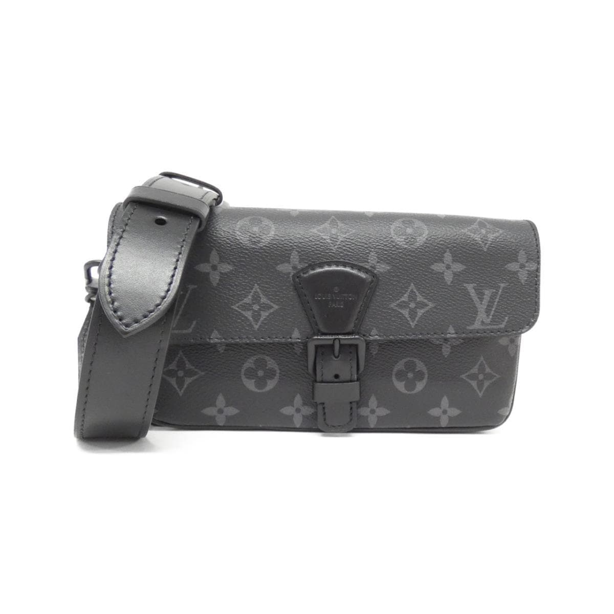 [未使用品] LOUIS VUITTON Monogram Eclipse Montsouris 穿戴式錢包 M83567 包