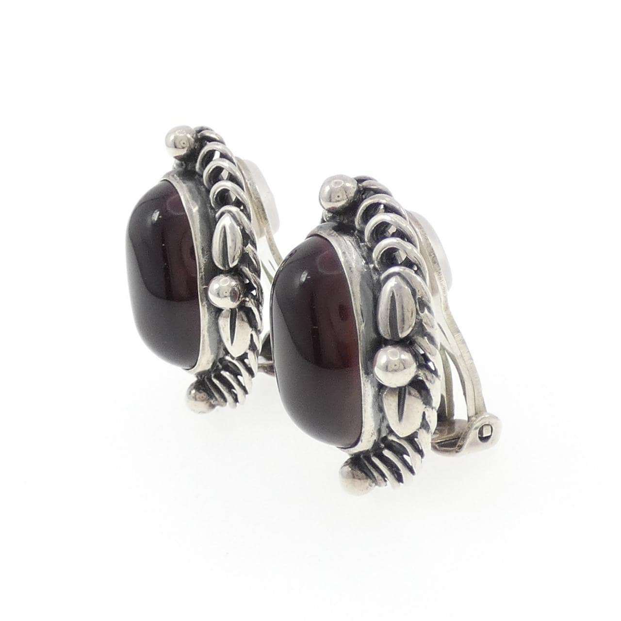 ジョージ ジェンセン 琥珀 イヤリング